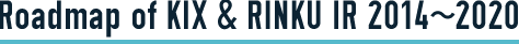 Roadmap of KIX & RINKU IR 2014～2020