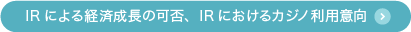 IRによる経済成長の可否、IRにおけるカジノ利用意向